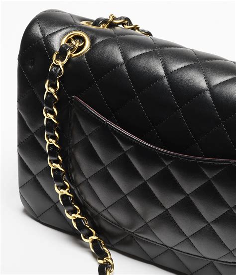 borsa chanel classica nera e argento|Timeless BORSA CLASSICA CHANEL NERA Nero Agnello Pelle .